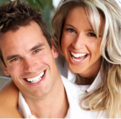 happy couple after teeth whitening
